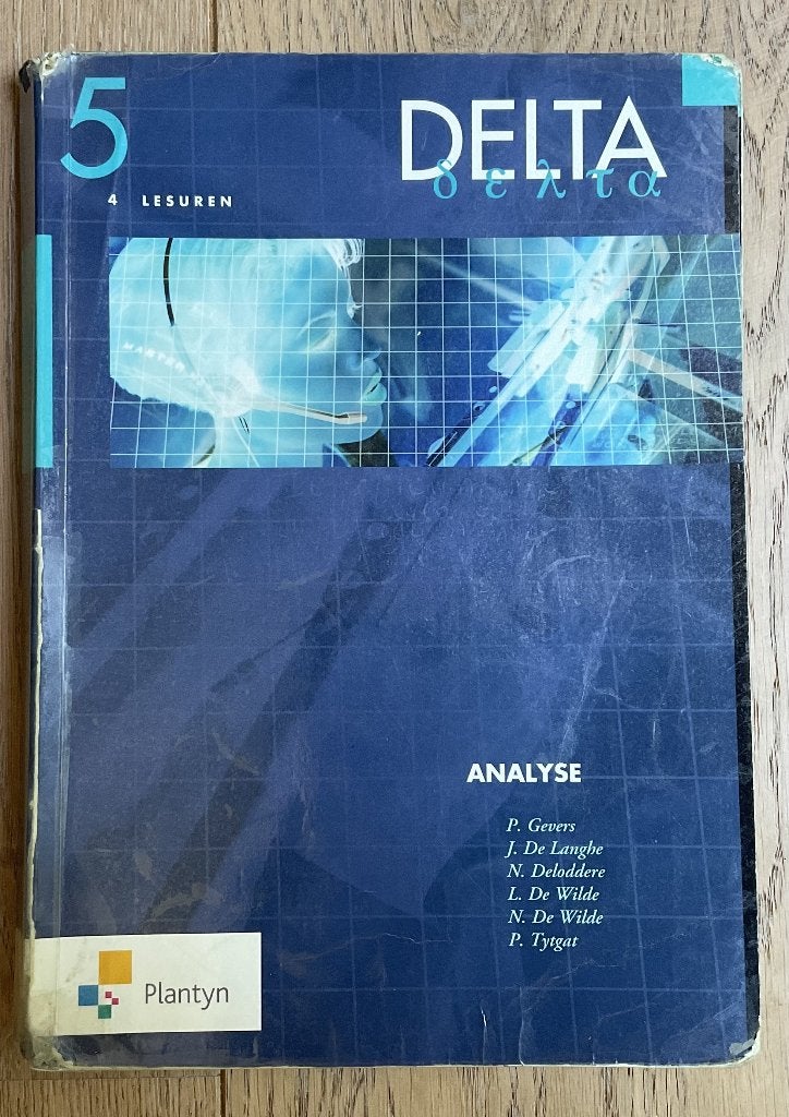 Delta 5 Analyse (4u) met cd-rom, Boeken, Ophalen of Verzenden, Zo goed als nieuw