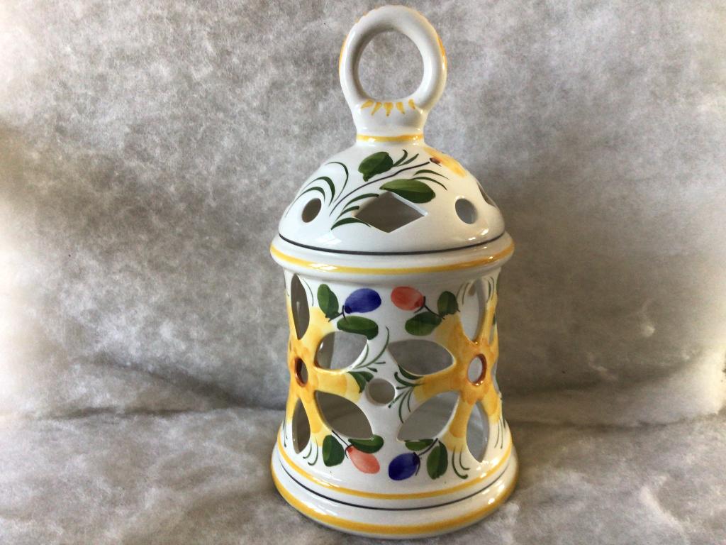 Vintage Portugese lantaarn. Theelichthouder. Keramiek, Antiek en Kunst, Antiek | Keramiek en Aardewerk, Ophalen of Verzenden