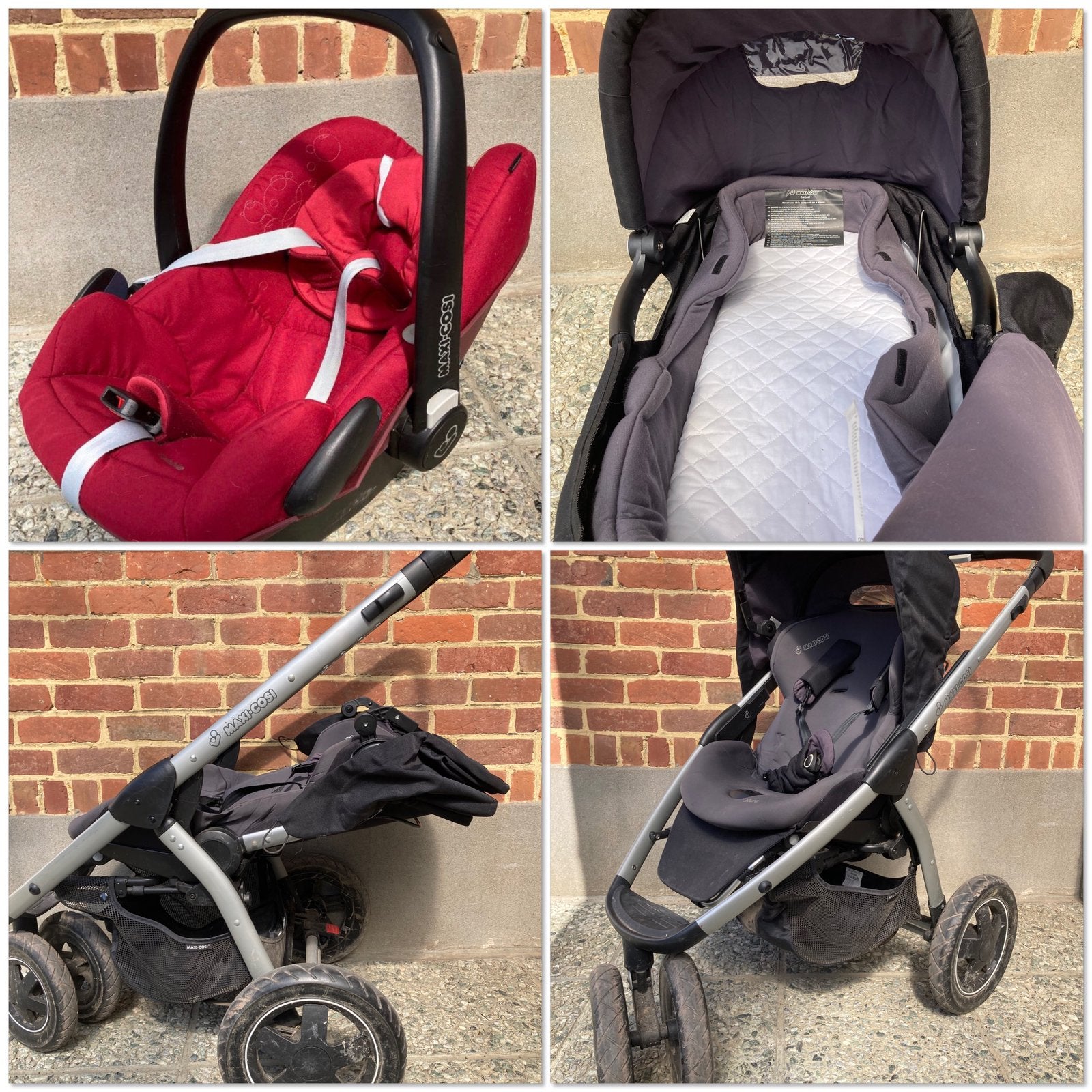 Maxi cosi mura 3 - cmplete set, Kinderen en Baby's, Ophalen, Gebruikt, Luchtbanden, Combiwagen