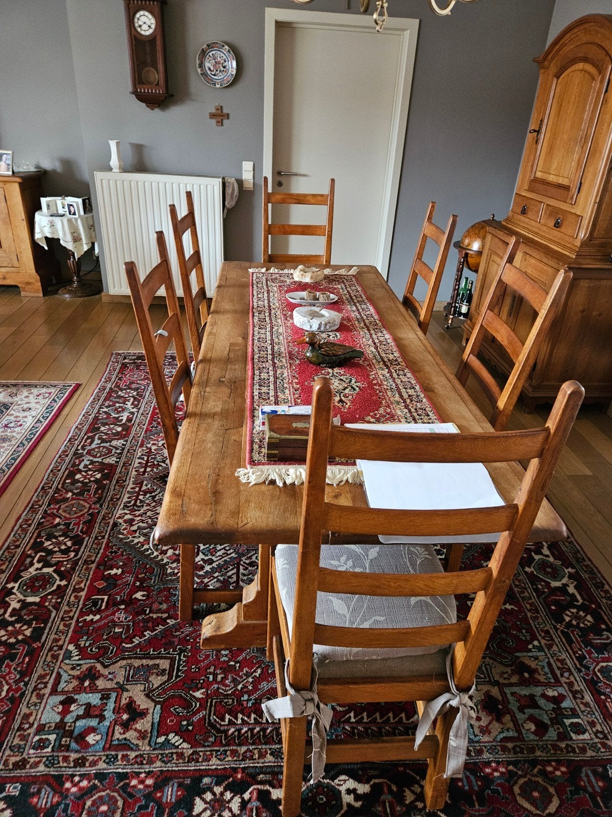 te koop oude eiken eetkamer in prachtige staat, Ophalen, Zo goed als nieuw