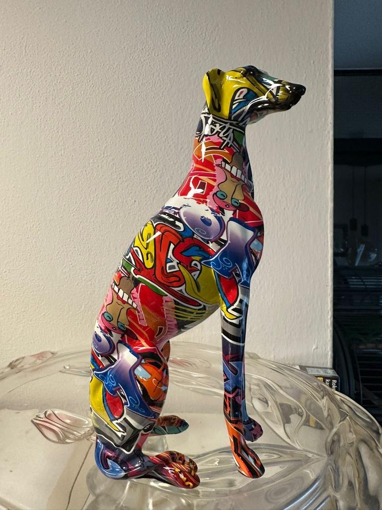 street a windhond whippet hazewindhond, Ophalen of Verzenden