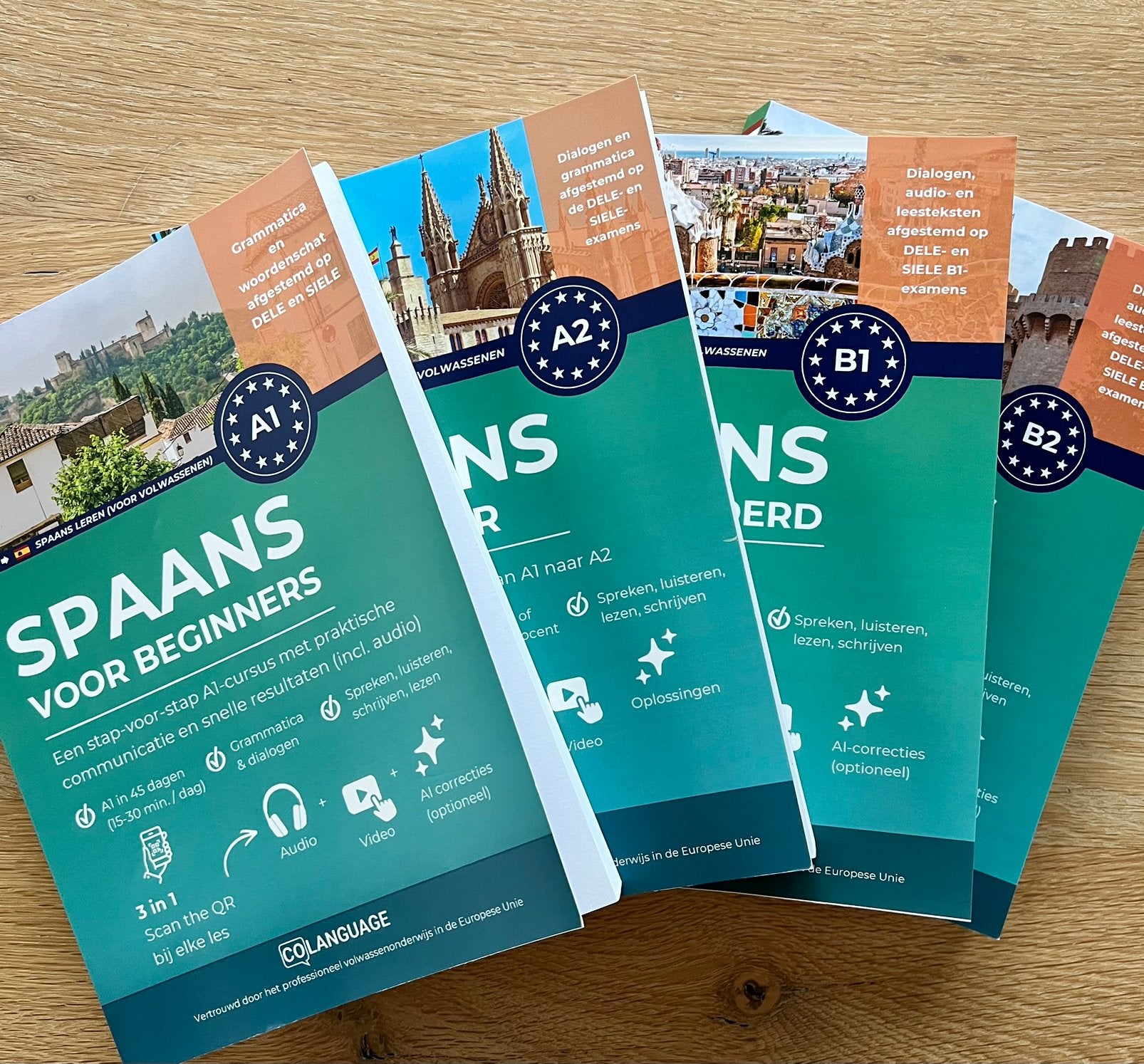 Spaans leren voor volwassenen Colanguage van A1 tot B2, Livres, Enlèvement ou Envoi, Neuf