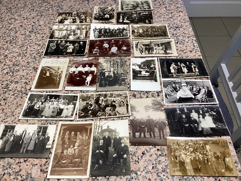 Lot van 24 mooie oude groepfoto’s begin 1900, Verzamelen, Foto's en Prenten, Gebruikt, Foto, Ophalen of Verzenden, Voor 1940