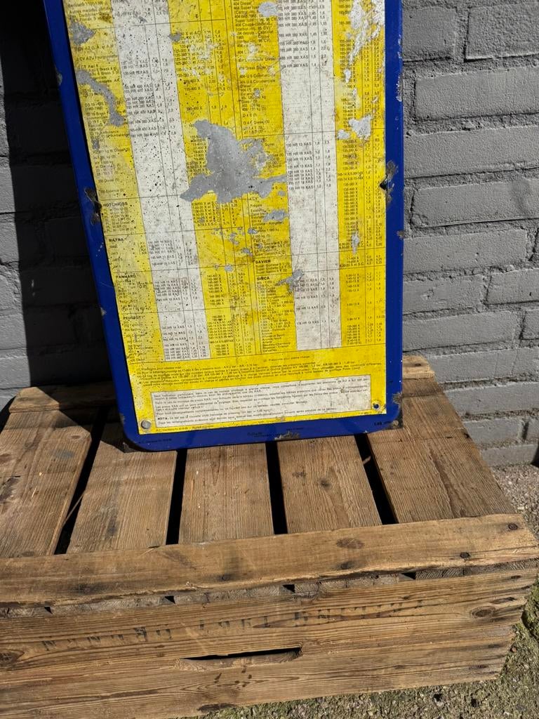 MICHELIN emaille reclamebord, Verzamelen, Ophalen of Verzenden, Gebruikt, Reclamebord