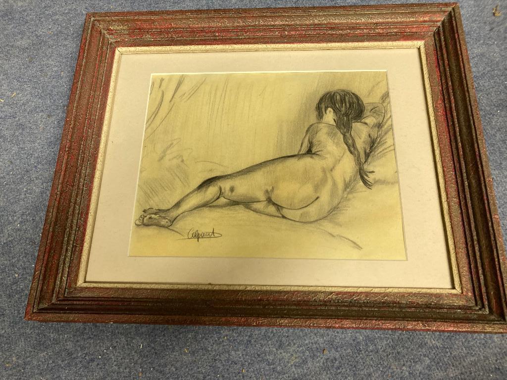 Tekening naakt, Ophalen of Verzenden