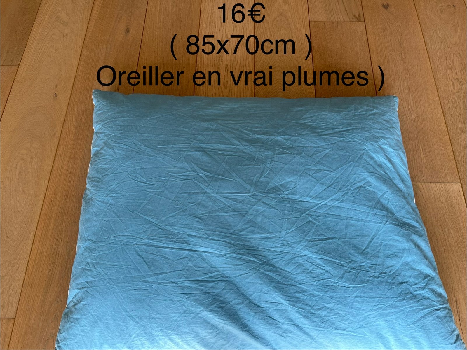 Oreillers en vraies plumes & coussins décoratifs, Enlèvement, Comme neuf, Oreiller