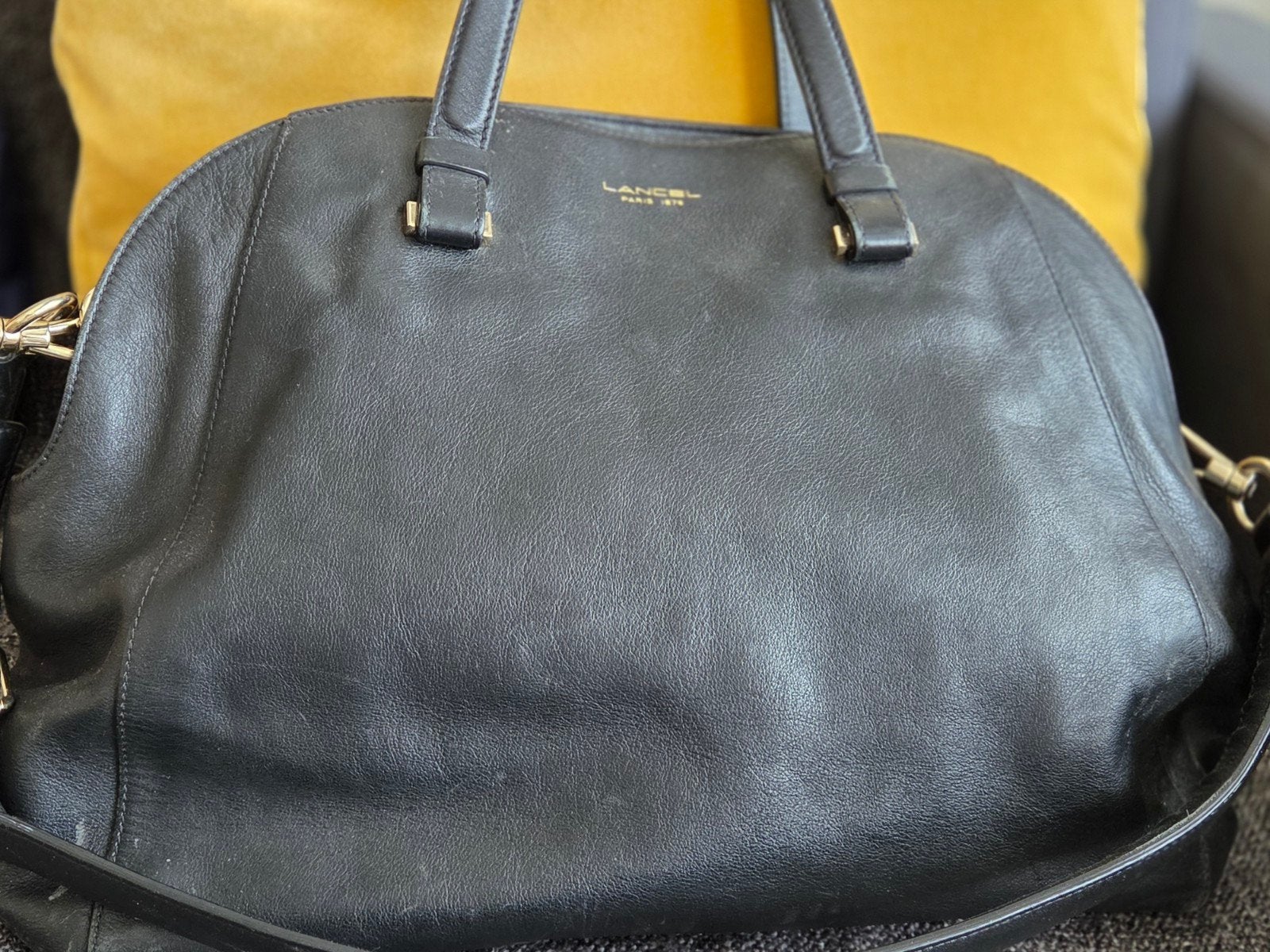 sac Lancel noir, Bijoux, Sacs & Beauté, Enlèvement ou Envoi, Noir