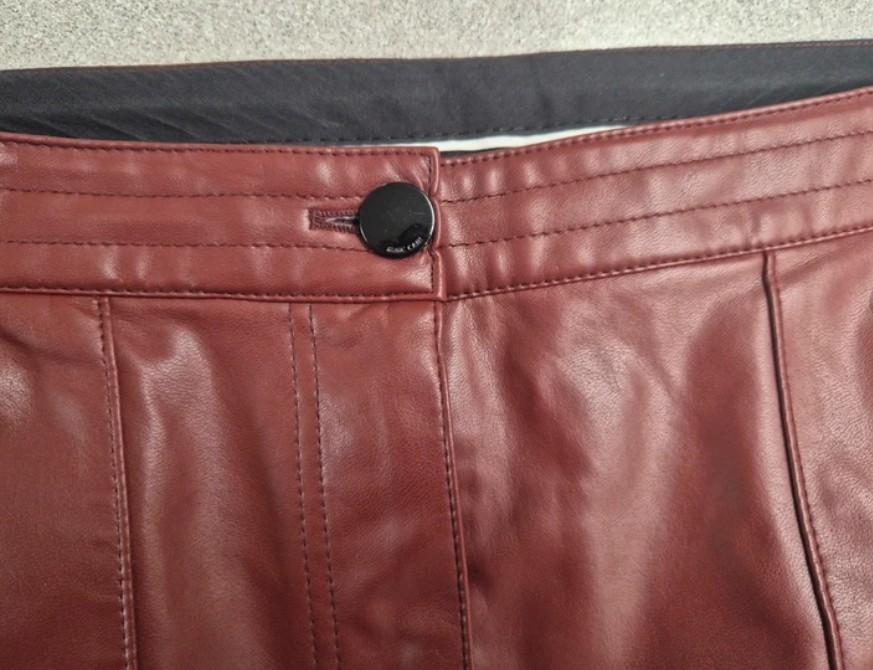 Stijlvolle damesbroek Marc Cain lederlook, Kleding | Dames, Marc cain, Ophalen of Verzenden, Maat 42/44 (L), Bruin