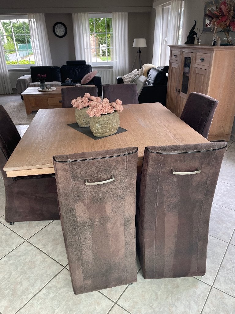 Stoelen, Maison & Meubles, Chaises, Brun, Enlèvement, Tissus, Cinq, Six Chaises ou plus