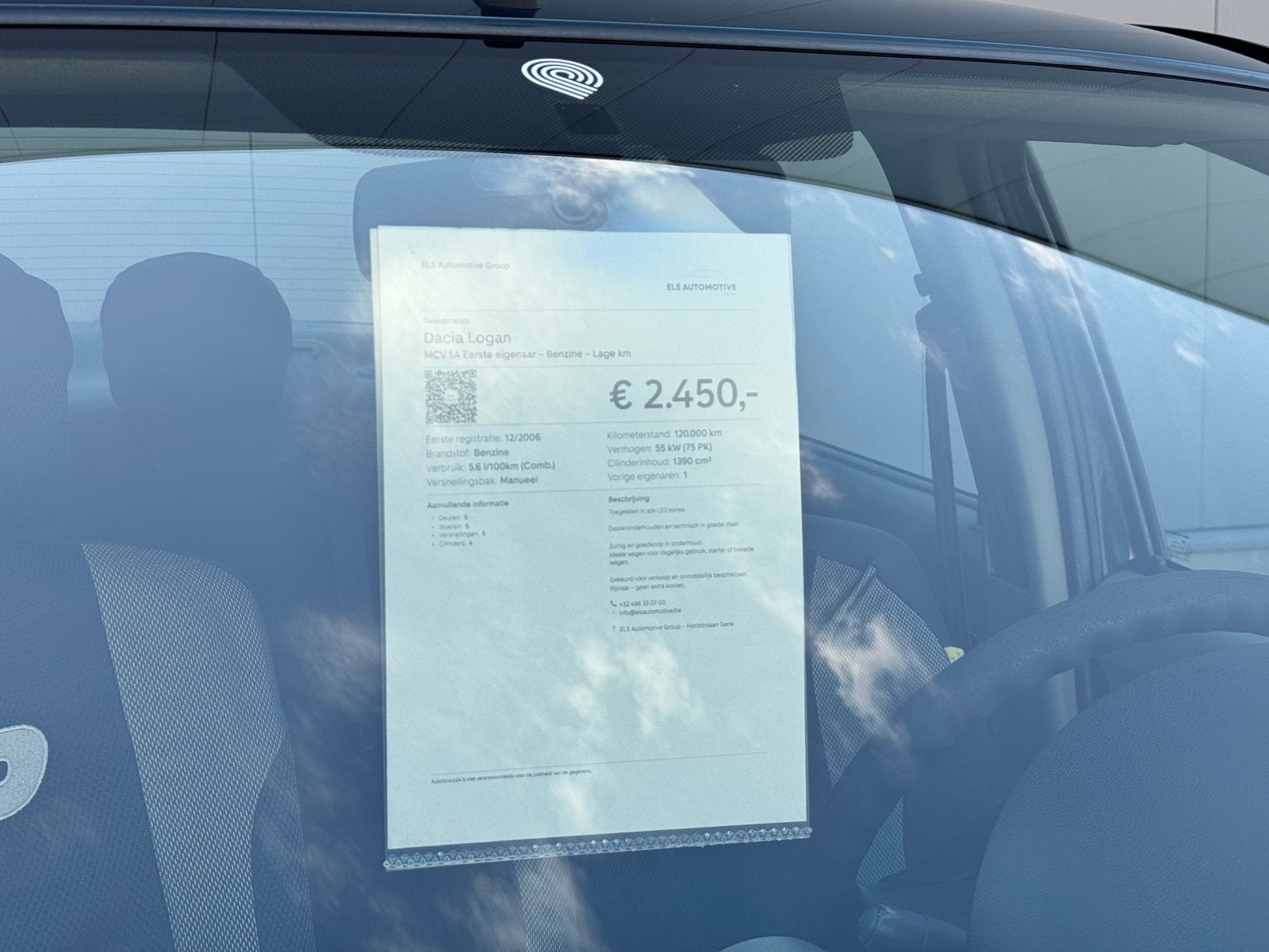 Dacia Logan 1.4 Benzine – 1e eigenaar – Dealeronderhouden, Auto's, Logan, Bedrijf, Handgeschakeld, 5 deurs