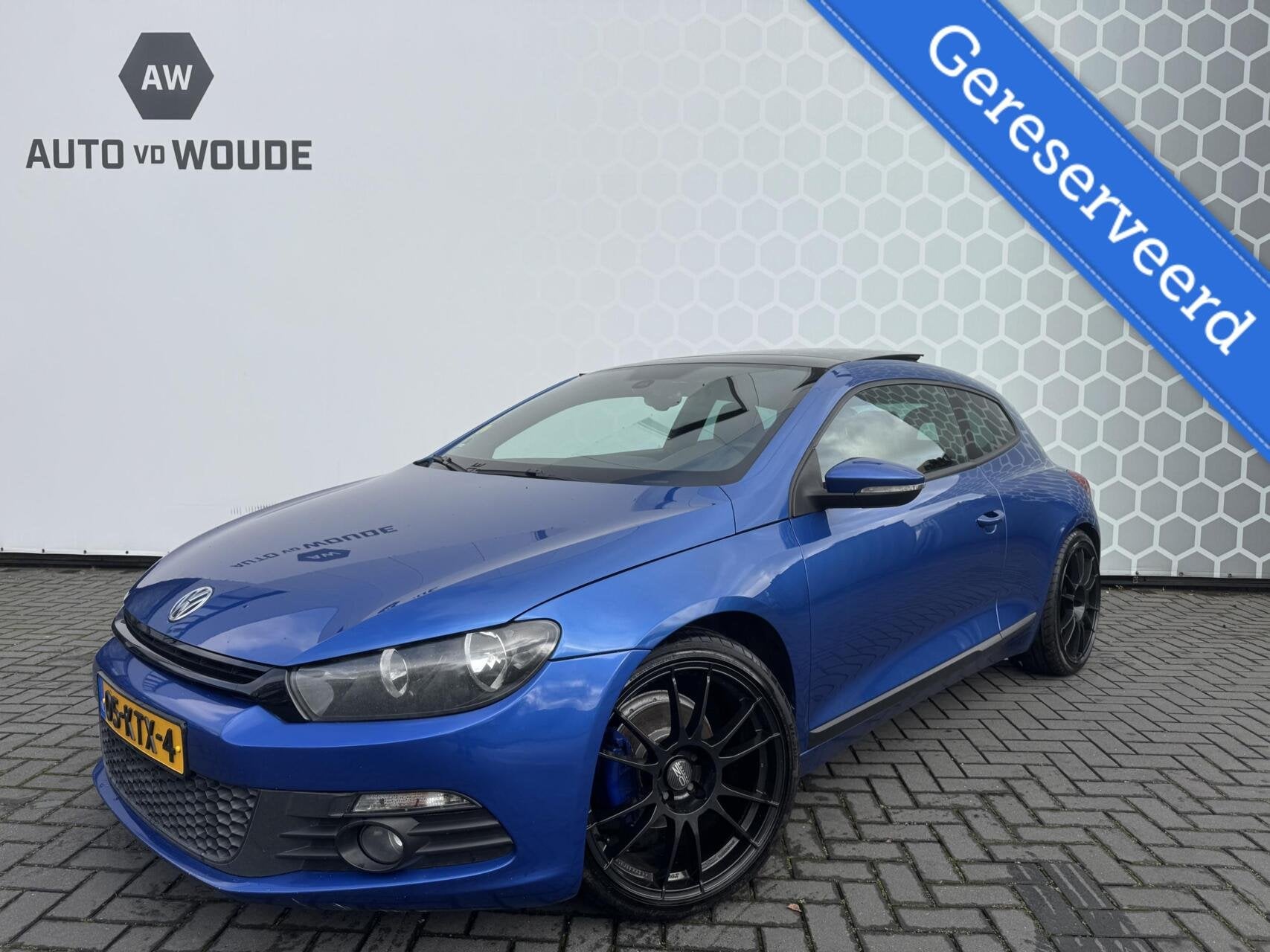 Volkswagen Scirocco 1.4 TSI Highline OZ ultraleggera PANORAM, Auto's, Zwart, 4 cilinders, Blauw, 1219 kg