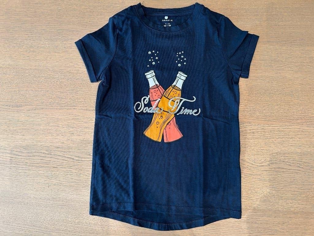 Name It t-shirt meisje 122 - 7 jaar, Enfants & Bébés, Vêtements enfant | Taille 122, Chemise ou À manches longues, Comme neuf
