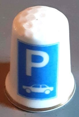 dés a coudre serie panneau de signalisation (4), Enlèvement ou Envoi, Comme neuf, Porcelaine