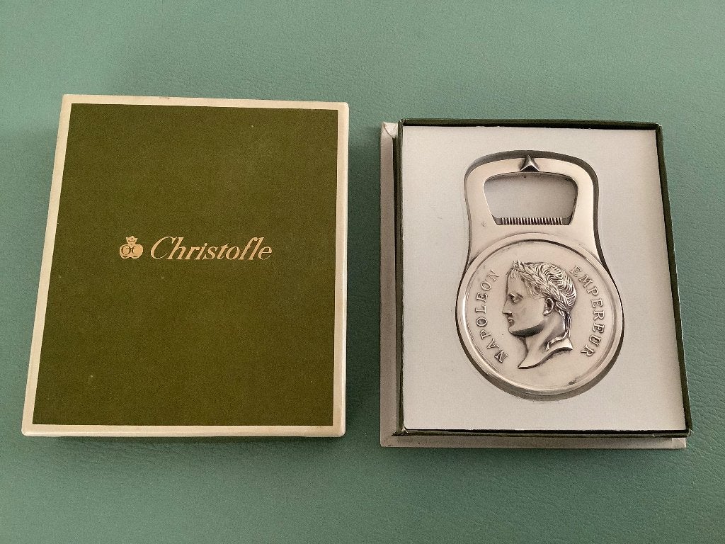 VINTAGE FLESOPENER NAPOLEON (CHRISTOFLE) FRANKRIJK., Enlèvement, Argent