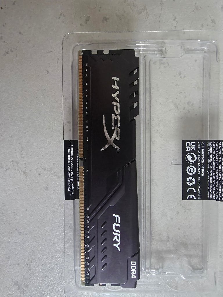 Kingston HyperX Fury DDR4 1x 16gb RAM 3200mhz, Enlèvement ou Envoi, DDR4, Comme neuf, Desktop