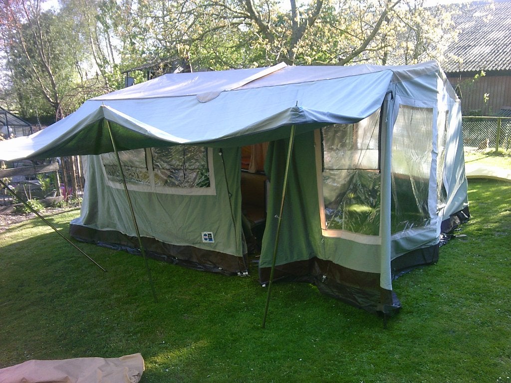 Vouwwagen Walker (Sunny) 1984 Scheerlijnen ontbreken., Caravans en Kamperen, Ophalen, Groen, Tot en met 5