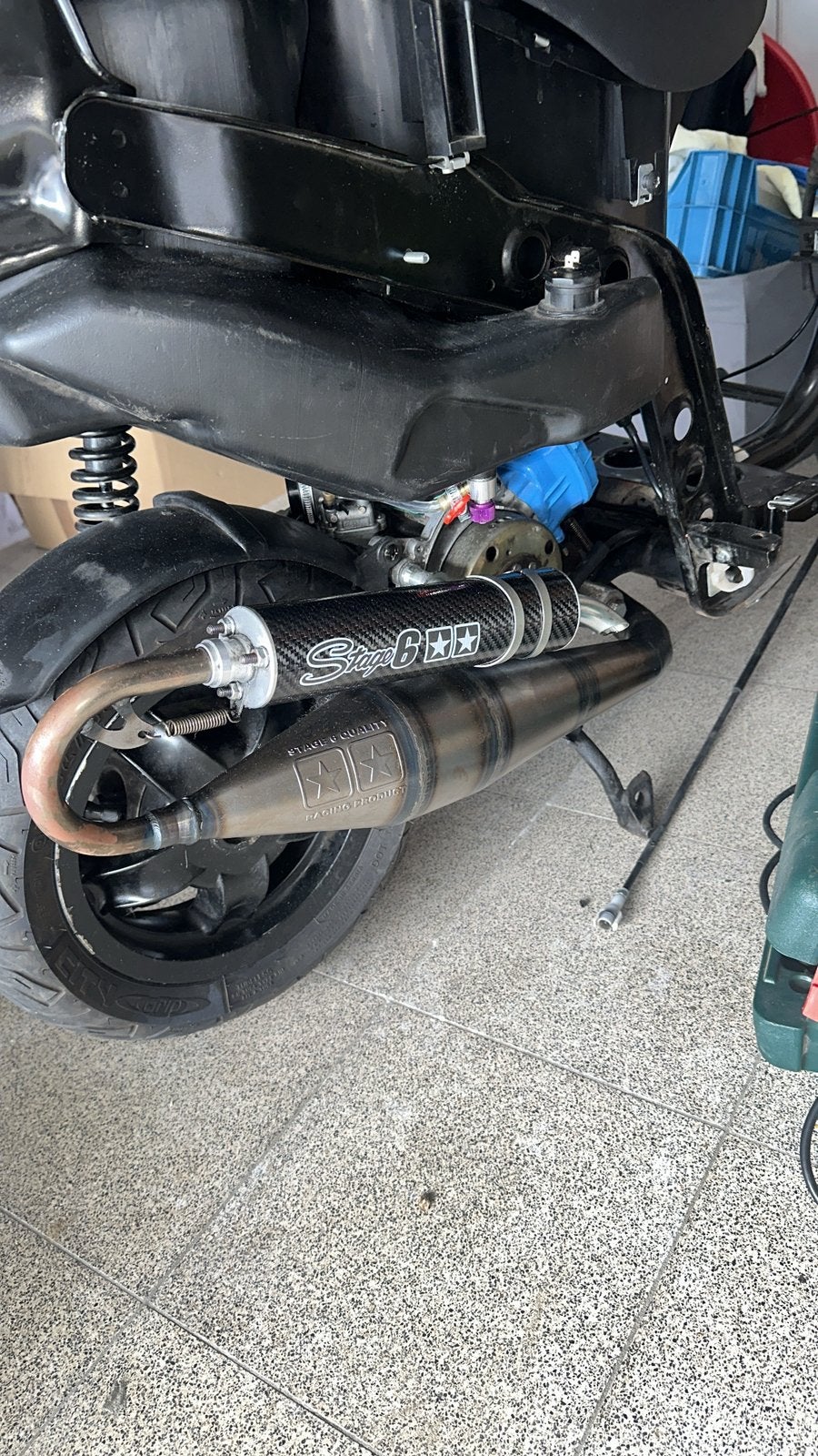 Stage 6 r1200 uitlaat, Fietsen en Brommers, Ophalen, Zo goed als nieuw, Uitlaat