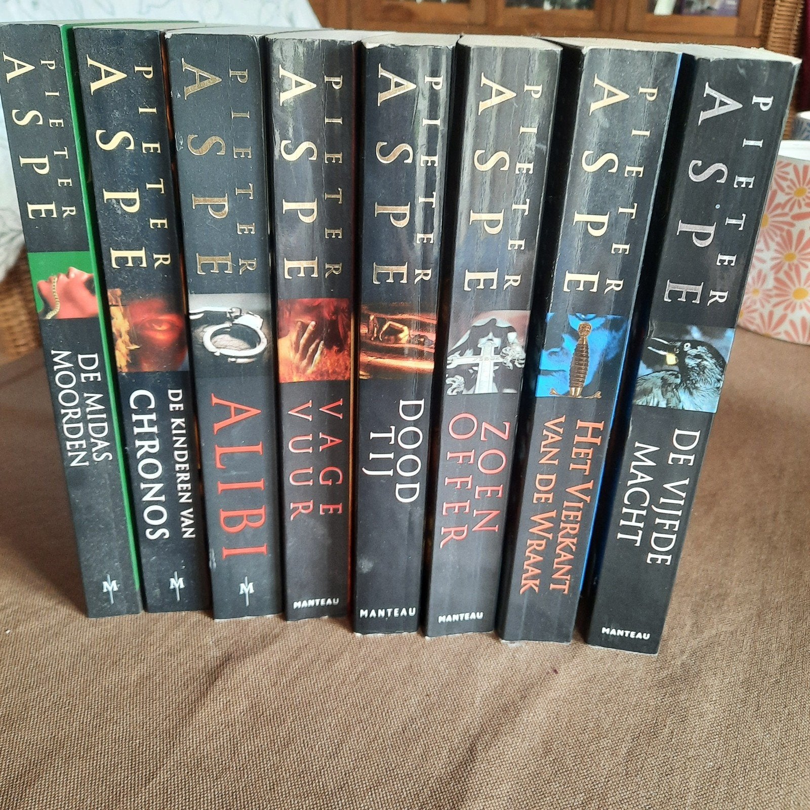 8 boeken van de schrijver Aspe Pieter., Boeken, Ophalen, Zo goed als nieuw, Pieter Aspe