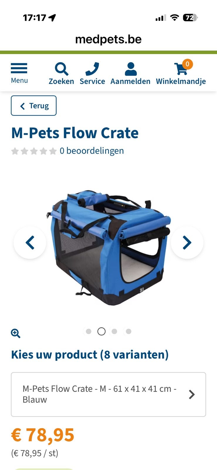 M-pets comfort crate, Dieren en Toebehoren, Ophalen of Verzenden, Zo goed als nieuw