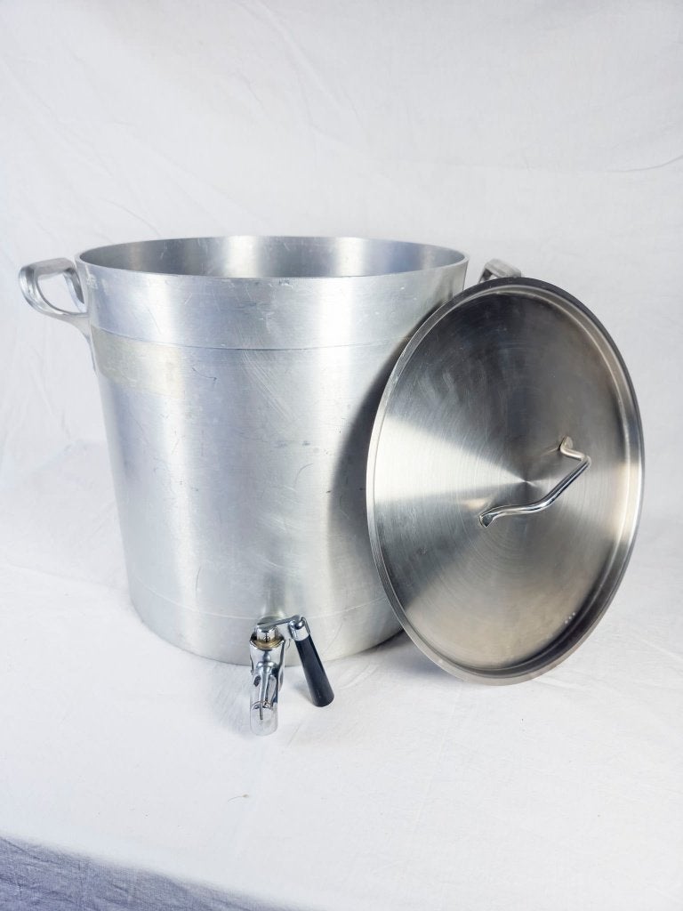 Bouilloire/marmite à soupe 20 L - Aluminium Lux + robinet, Maison & Meubles, Cuisine | Casseroles & Poêles, Utilisé, Casserole ou Cocotte-minute