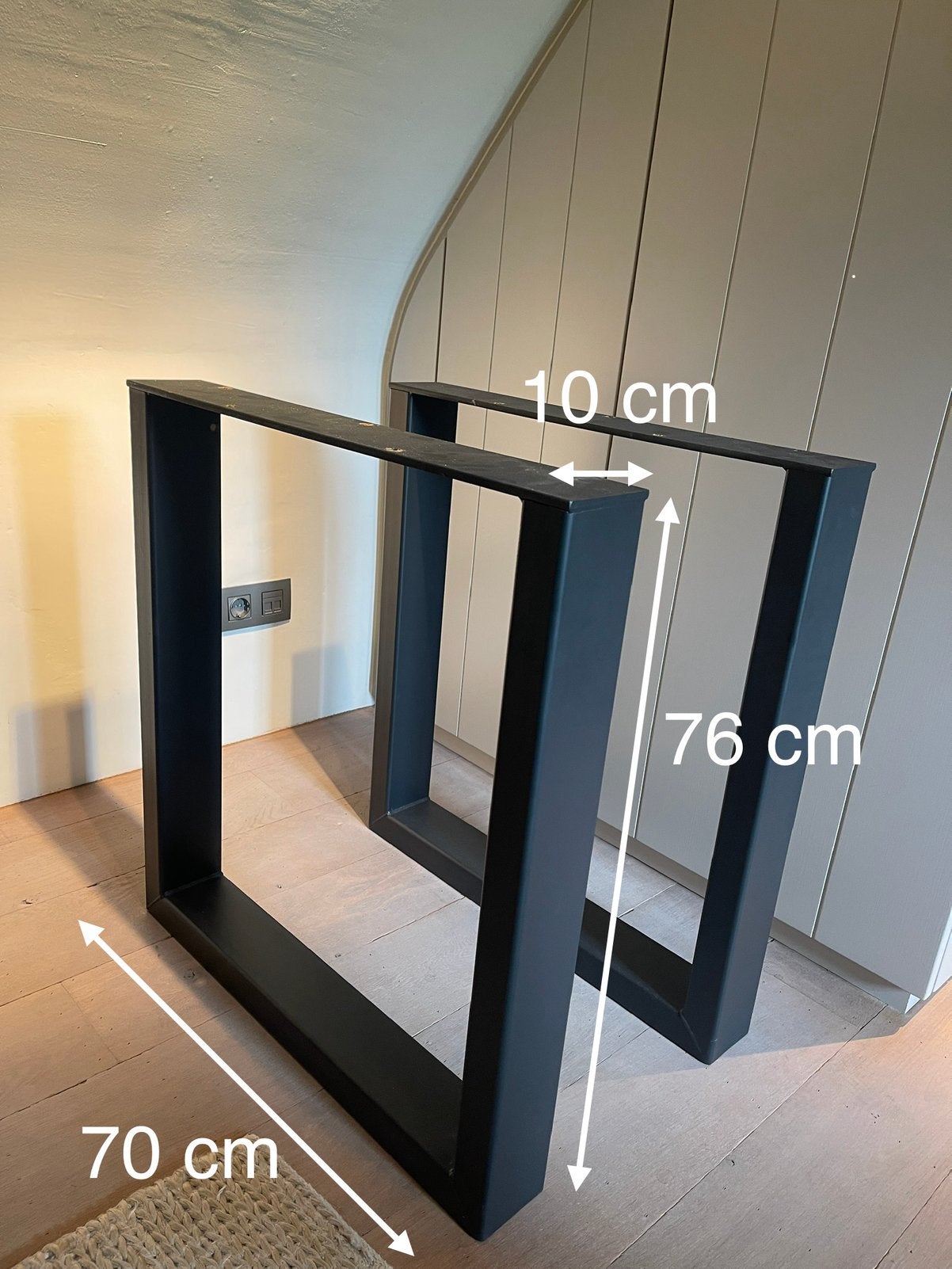 Bureaupoten tafelpoten antraciet grijs, Huis en Inrichting, Tafelonderdelen, Ophalen, Tafelpoot, Minder dan 50 cm, 50 tot 100 cm