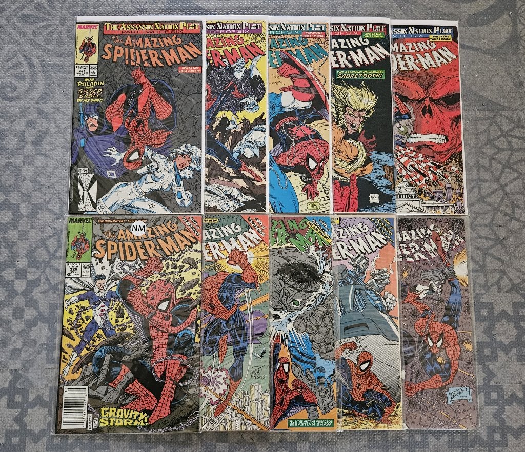 the Amazing Spider-Man (vol.1) #321-330 (1989), Enlèvement ou Envoi, Série complète ou Série, Utilisé, Amérique