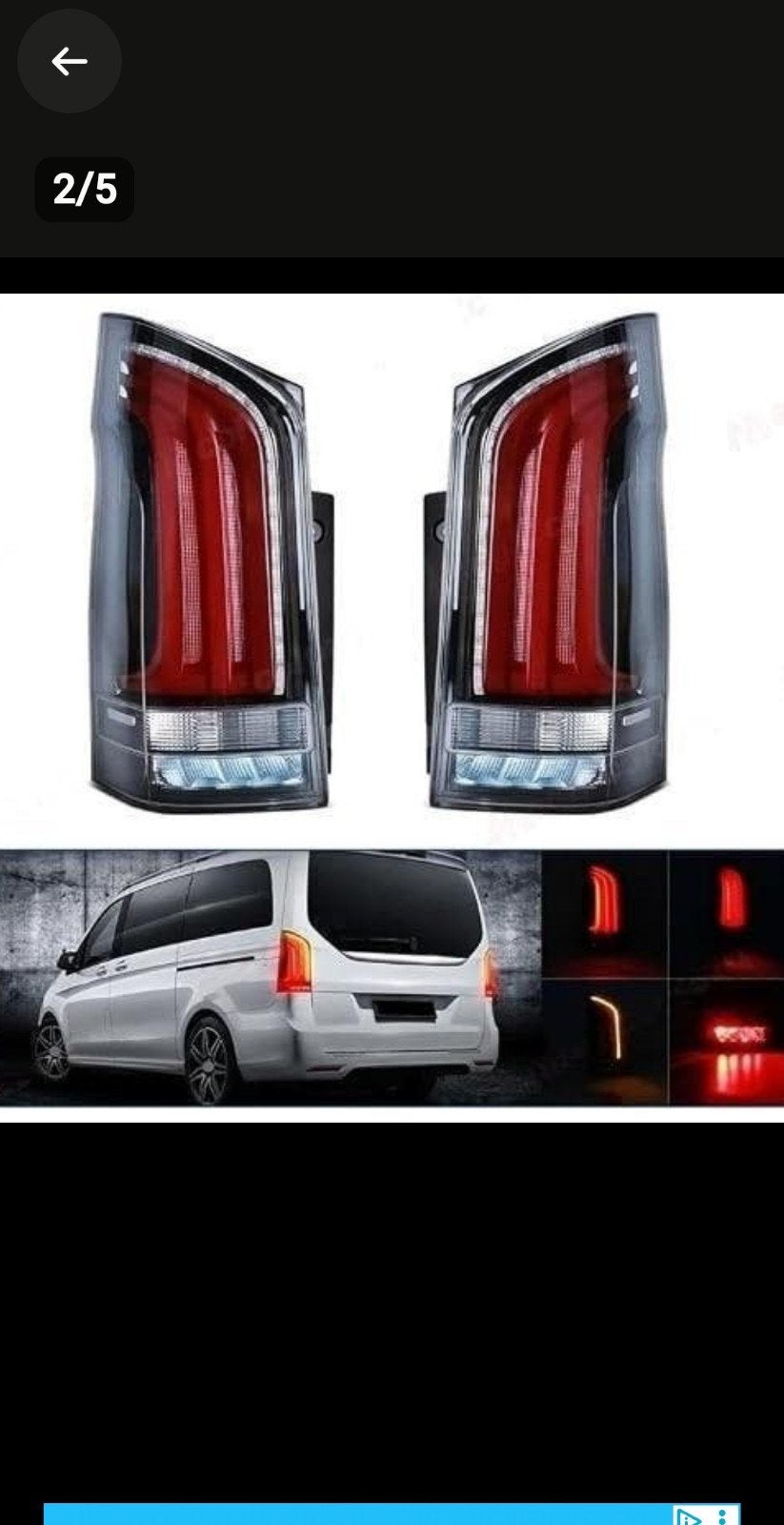 feux stop led normal nouveau mercedes vito class v, Enlèvement ou Envoi, Neuf, Mercedes-Benz