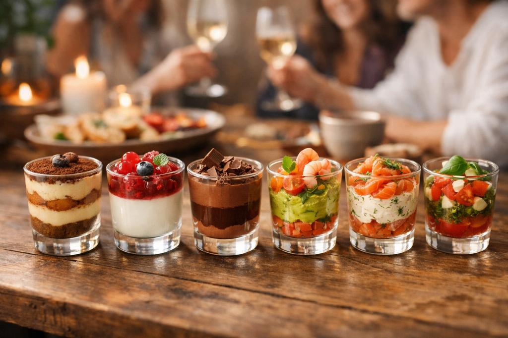 Set 6 Glazen Verrines Nieuw – Aperitief Dessert Schaaltjes, Huis en Inrichting, Glas of Glazen, Nieuw, Ophalen of Verzenden, Glas
