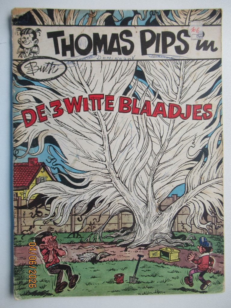 thomas pips...nr.24...de 3 witte blaadjes........1st, Enlèvement ou Envoi, Utilisé