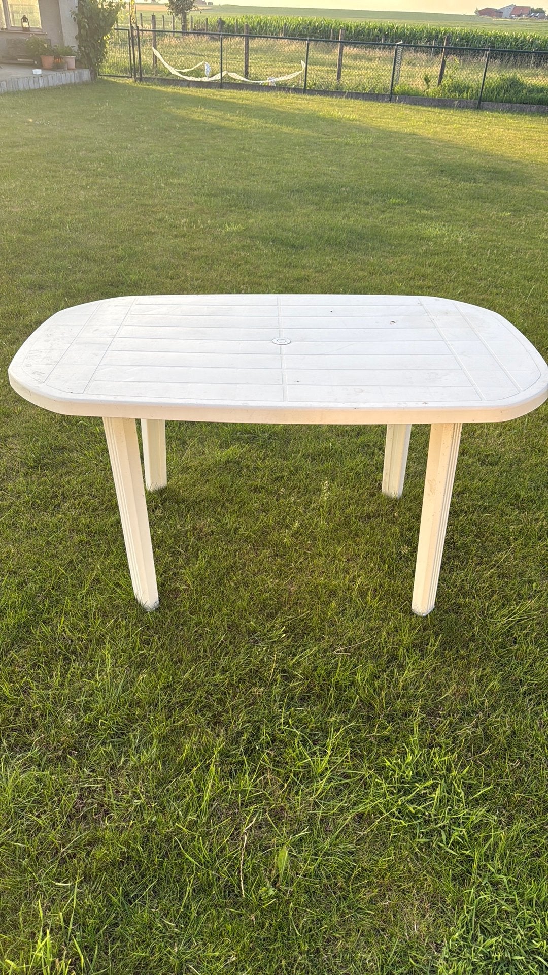 Tuintafel, Ophalen, Gebruikt, Rechthoekig, Plastic