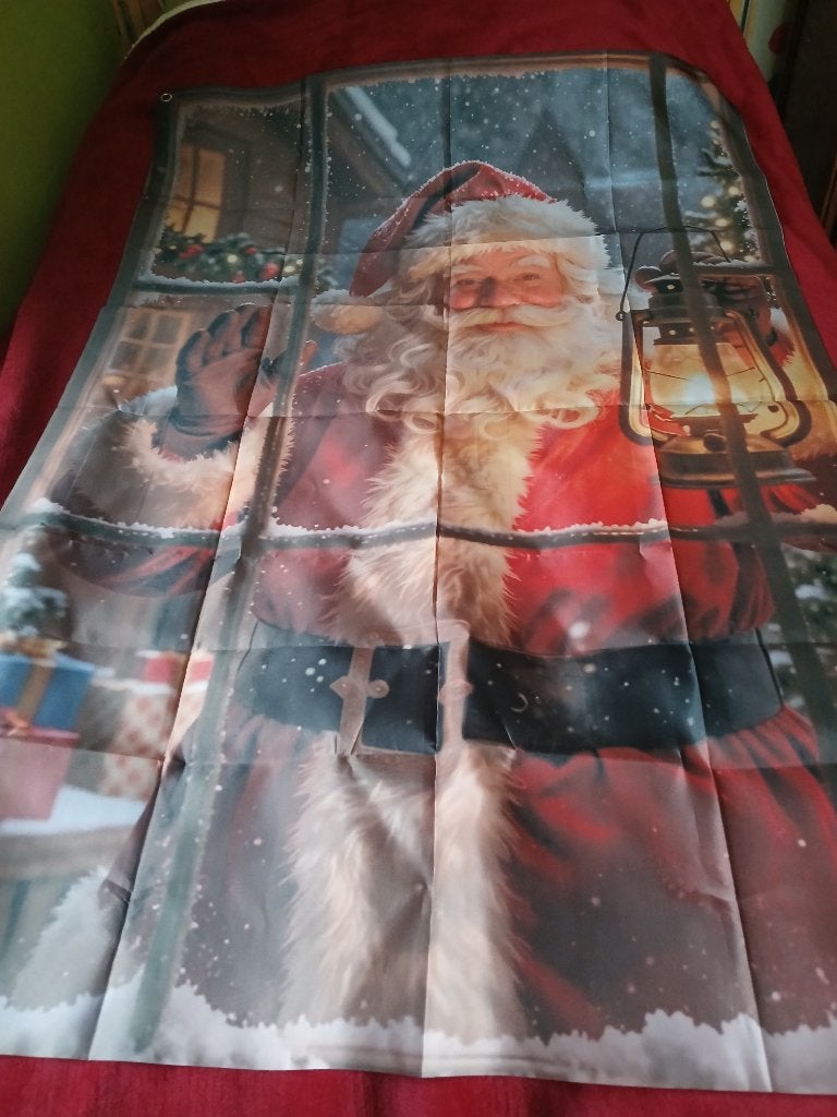 Vlag met kerstman print 120x80, Enlèvement, Neuf