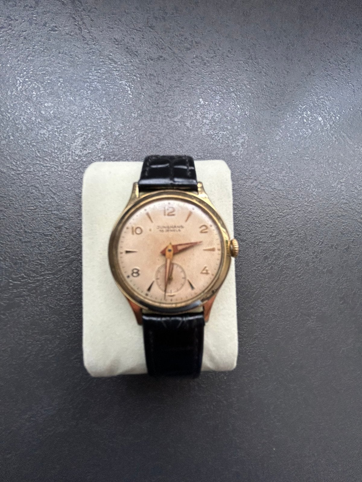 Vintage Junghans horloge (60 s), Overige merken, Polshorloge, Verguld, Goud