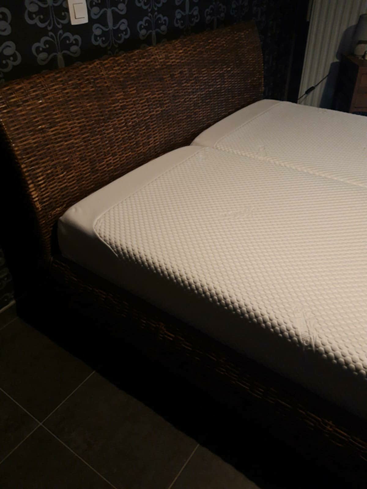 Slaapbed  2 pers, Maison & Meubles, Chambre à coucher | Lits, Utilisé, Deux personnes, 160 cm, 200 cm, Bois, Brun, Enlèvement