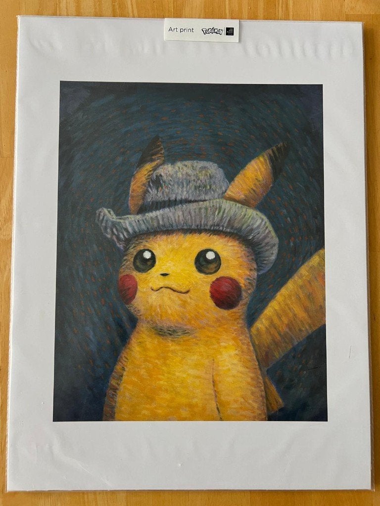 Pikachu geïnspireerd door Van Gogh x Pokémon - Art Print, Ophalen of Verzenden, Nieuw