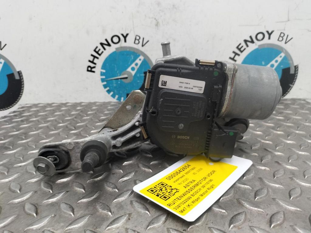OPEL ASTRA K B16 BUSINES RUITENWISSERMOTOR VOOR 39116196 202, Ophalen of Verzenden, Gebruikt, ARN erkend