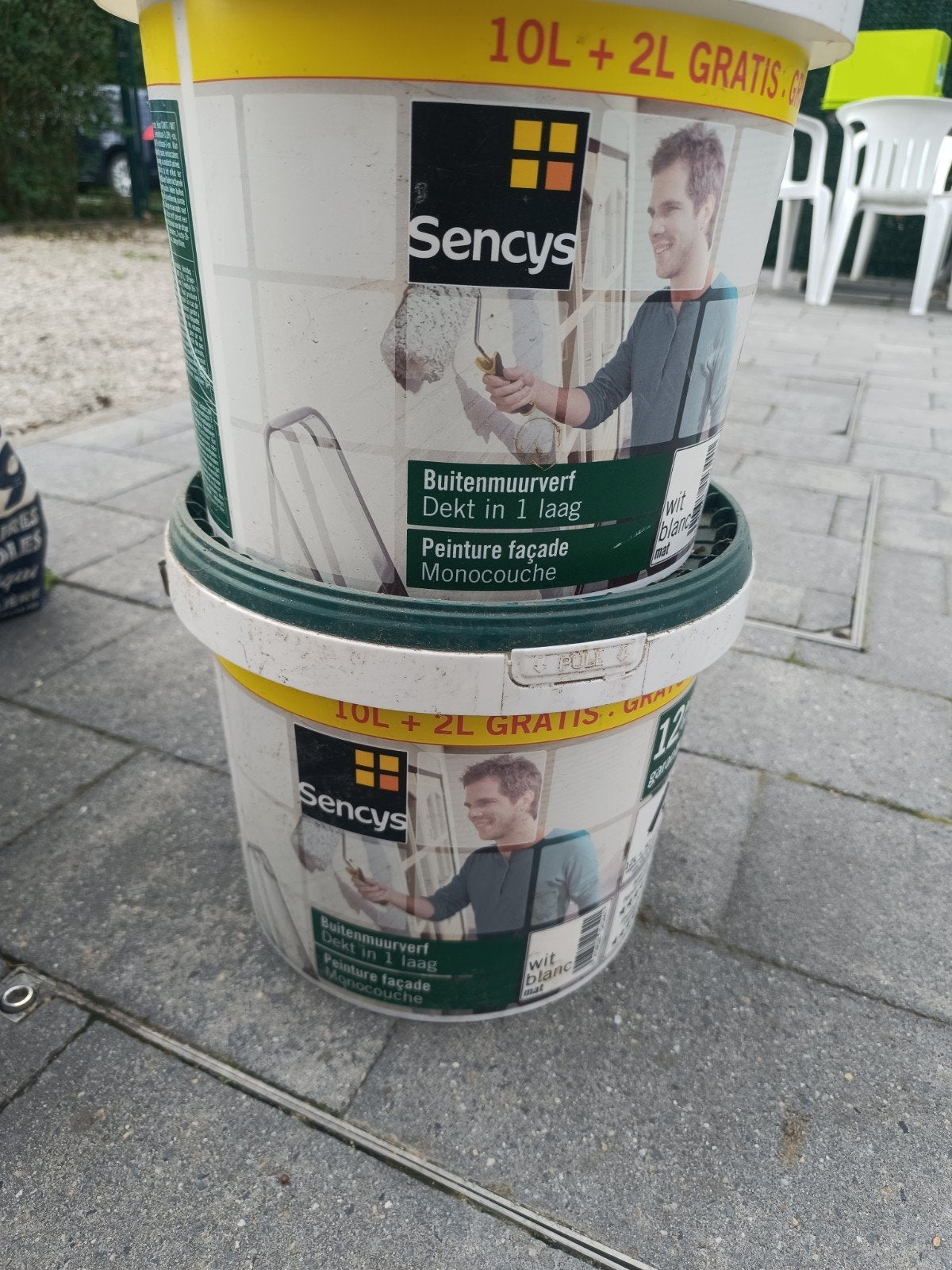 Peinture facade 24L, Bricolage & Construction, Peinture, Vernis & Laque, Neuf, 10 à 15 litres, Enlèvement, Peinture