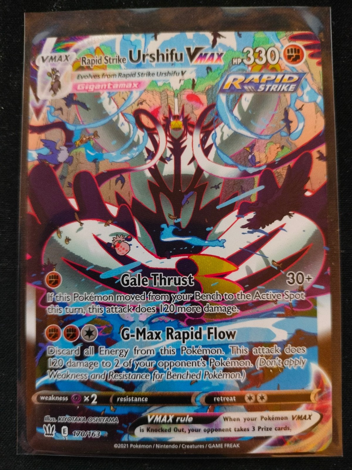 Urshifu Vmax

Envoyer priveberi, Enlèvement ou Envoi, Neuf, Cartes en vrac, Foil