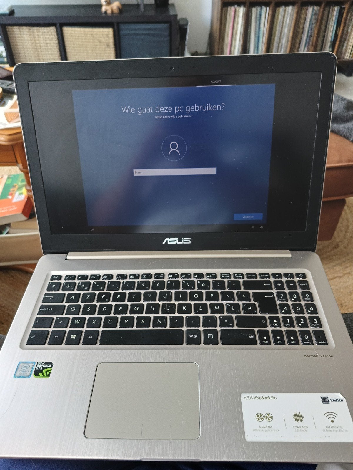 Asus N580G, Ophalen