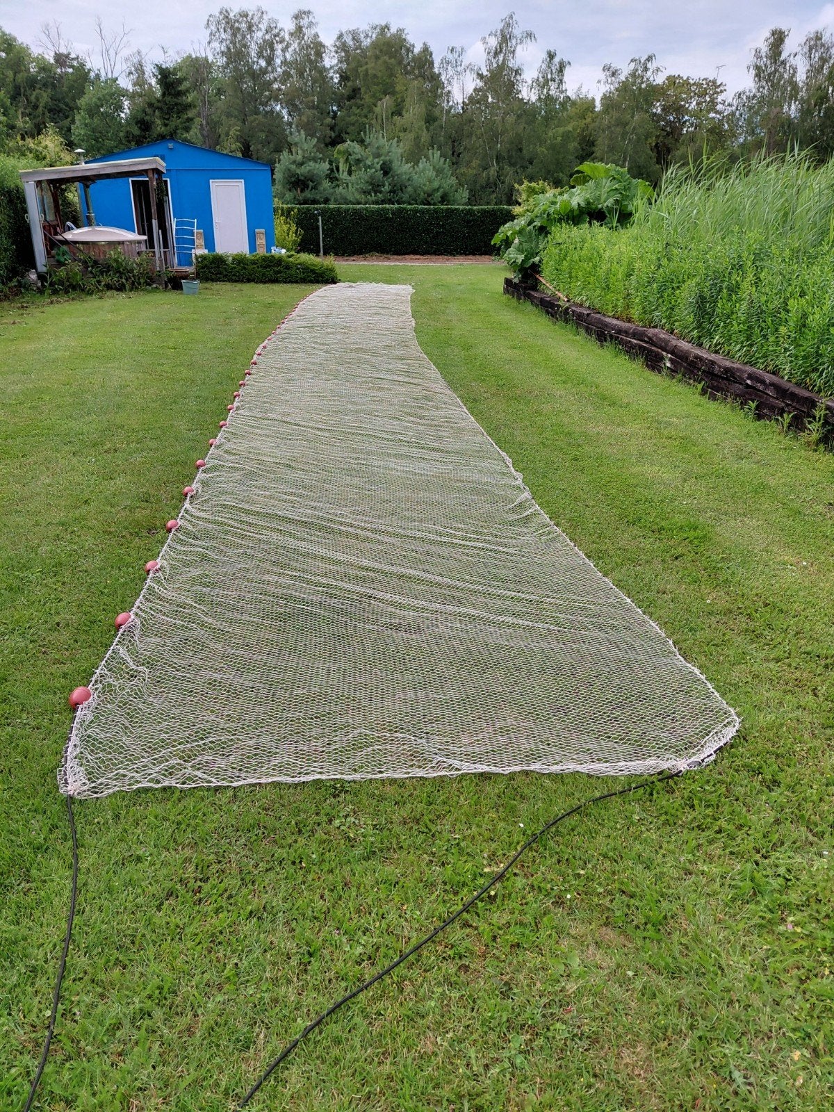 Vijversleepnet, Ophalen