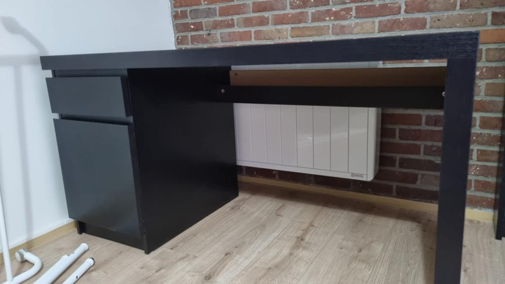 Bureau Ikea, Ophalen, Zwart, Gebruikt, Hout