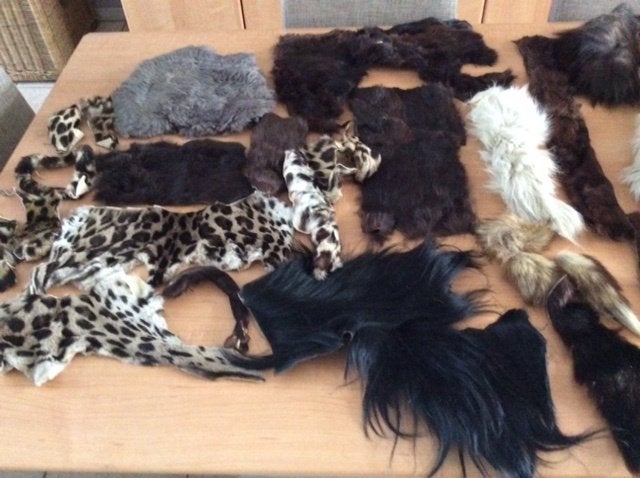 Te koop knutselen met pels, Textile, Multicolore, Enlèvement ou Envoi, Utilisé
