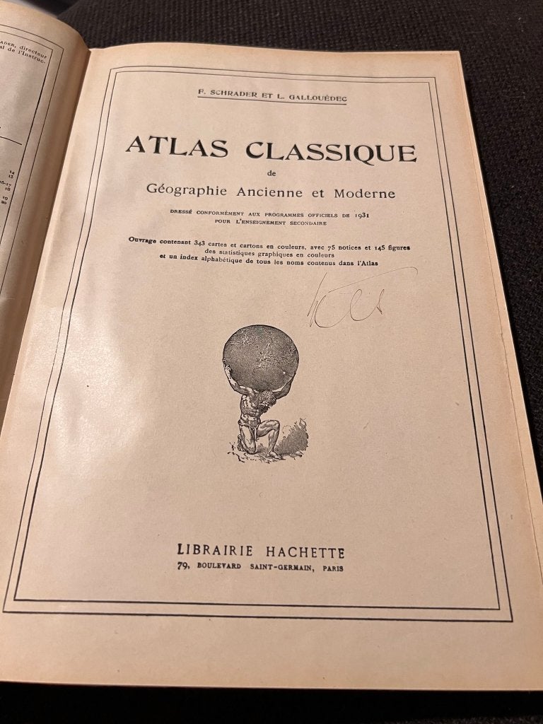 Atlas classique de géographie ancienne et moderne - Schrader, Enlèvement ou Envoi, Utilisé, F. Schrader et L. Gallouédec, Carte géographique