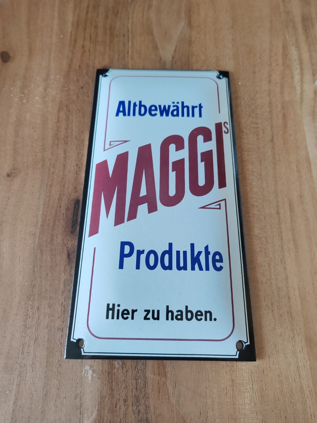 Maggi emaille plaat, Verzamelen, Ophalen of Verzenden, Zo goed als nieuw, Reclamebord