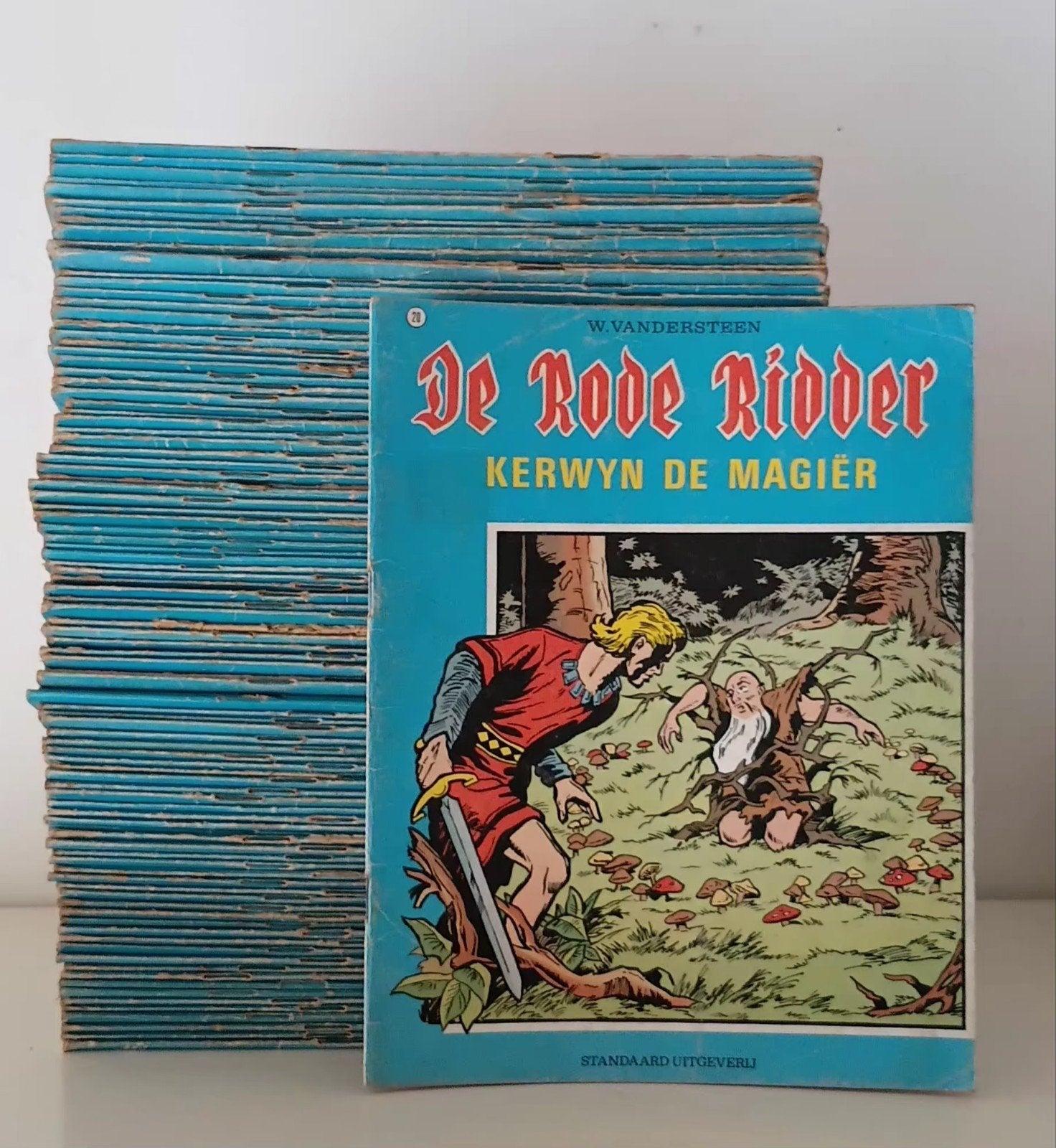 strips rode ridder, Ophalen