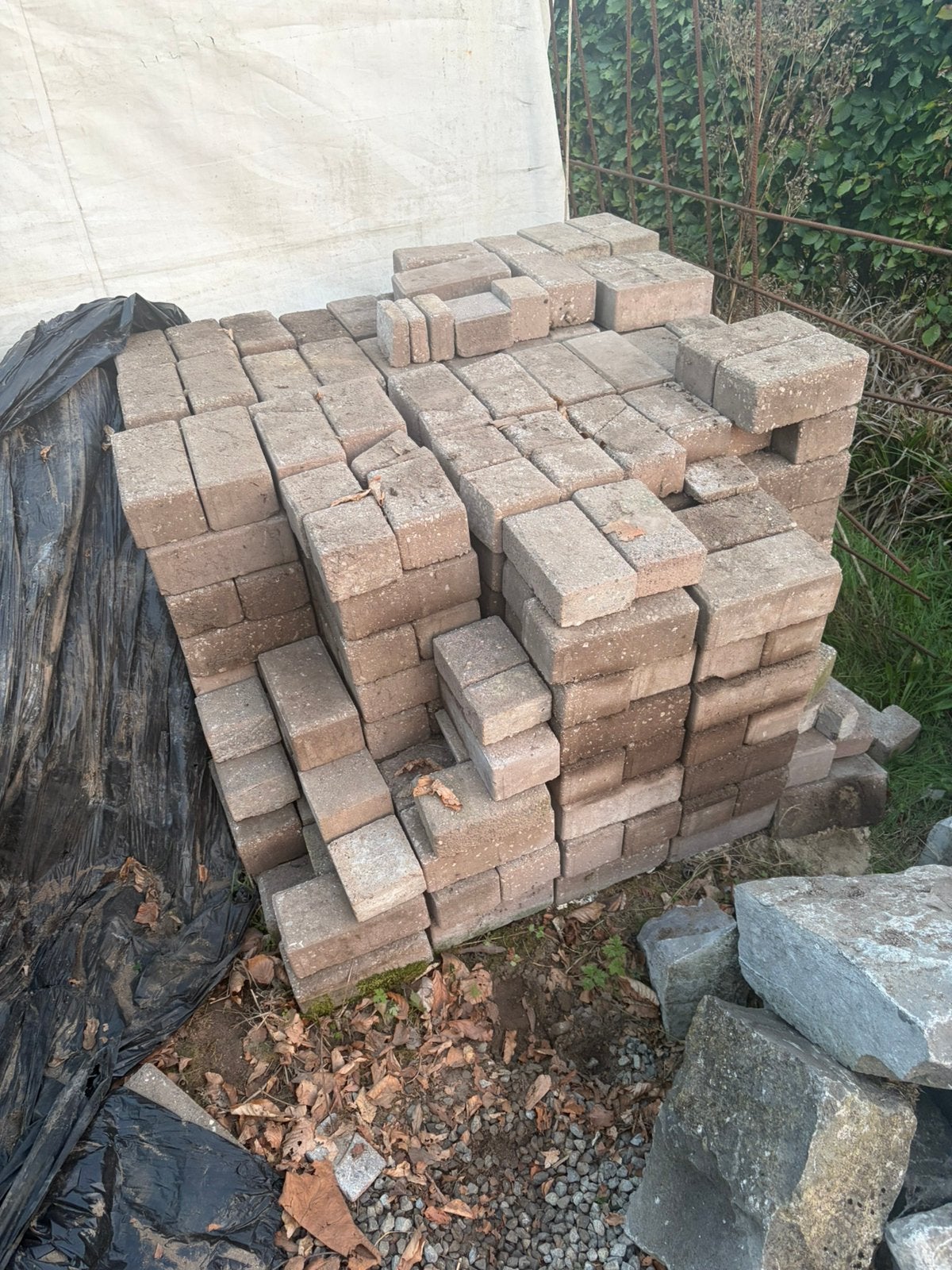 Beton klinker 22x11x 8cm, Tuin en Terras, Ophalen, Gebruikt, Klinkers, 5 tot 10 m²
