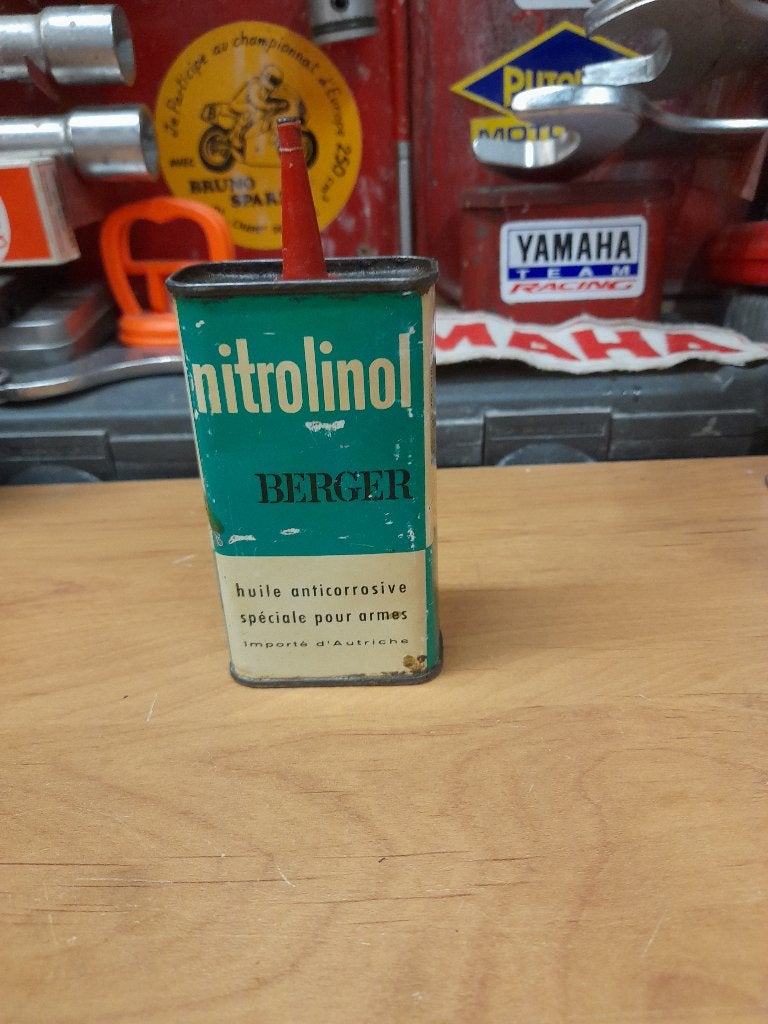 ancienne burette huile vide berger nitrolinol, Envoi, Utilisé, Autres types