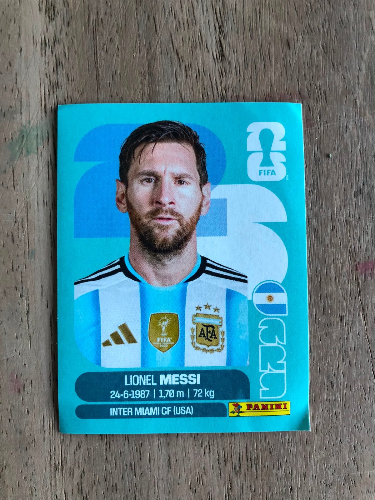 Panini sticker Messi, Verzamelen, Ophalen, Zo goed als nieuw