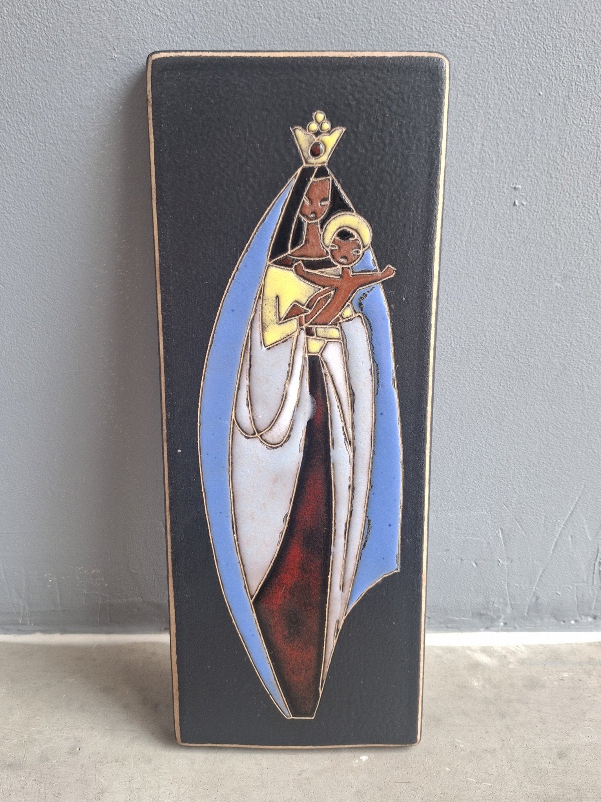 Vintage Ruscha Wandtegel, Antiek en Kunst, Antiek | Keramiek en Aardewerk, Ophalen of Verzenden