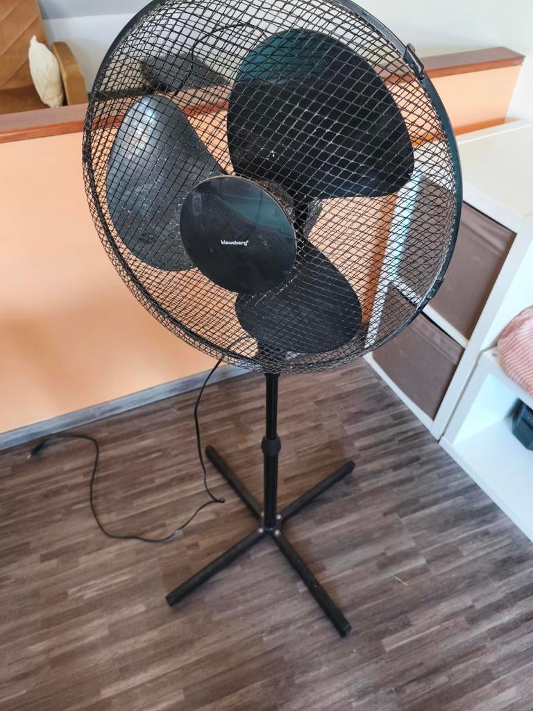 Ventilator met 3 standen (zwart), Electroménager, Ventilateurs, Enlèvement ou Envoi, Utilisé, Ventilateur de trépied