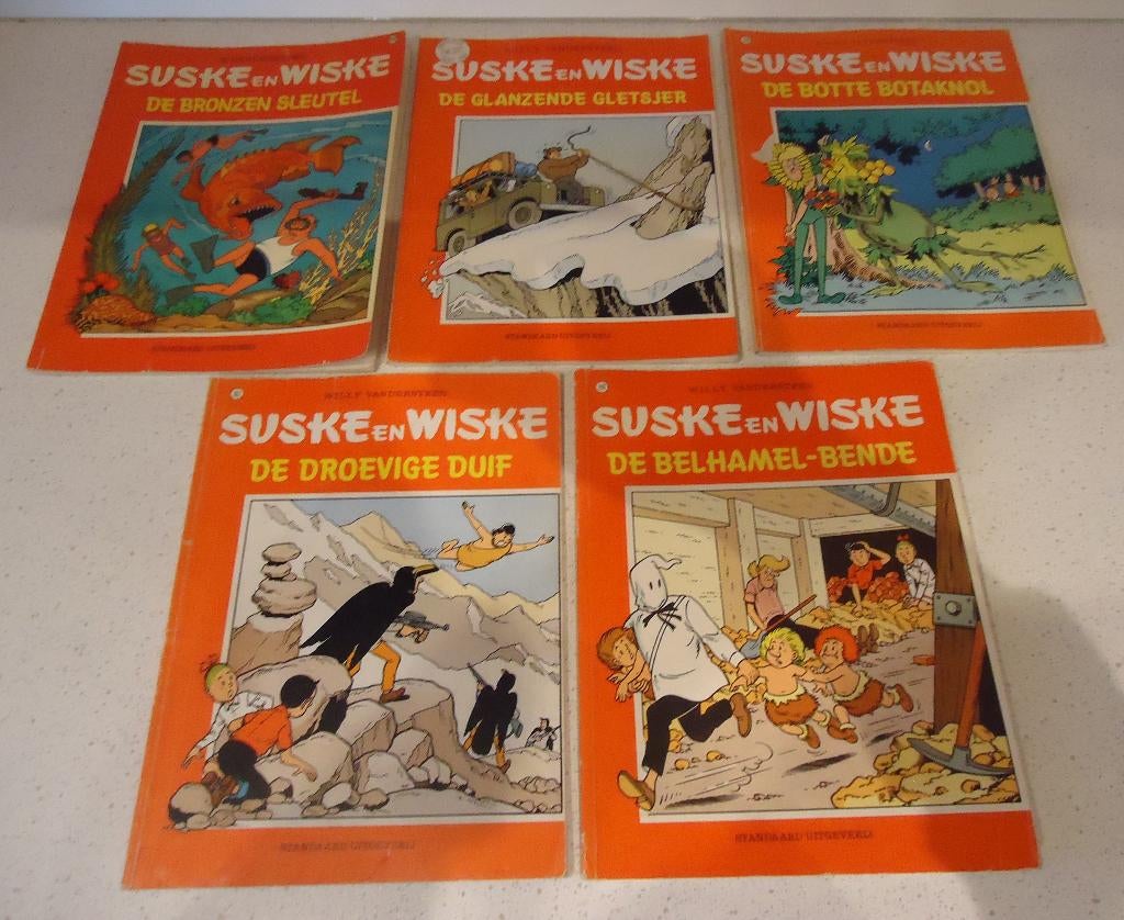 LOTvan 5 "Suske en Wiske" Albums in Eerste Druk  Goede Staat, Plusieurs BD, Enlèvement ou Envoi, Utilisé, Willy Vandersteen